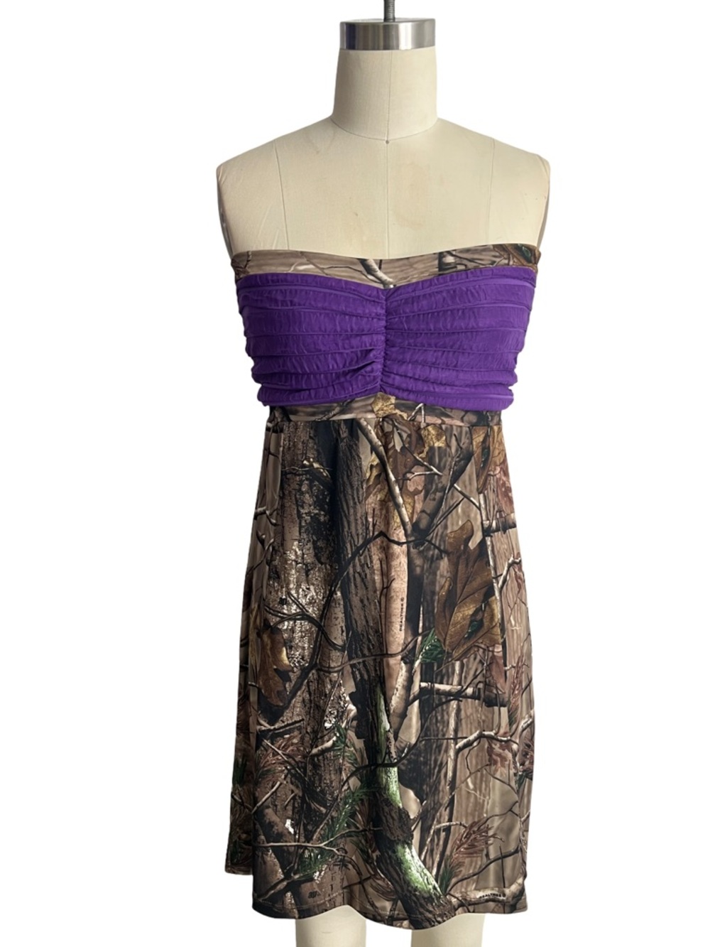 Purple Top Camo Bridesmaid Dress Camo Wedding Dress Camouflage